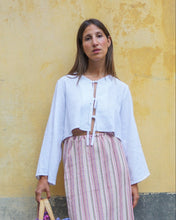 Load image into Gallery viewer, Camisa de linho branca Ispari
