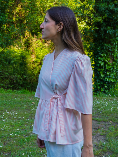 Camisa traçada riscas Ispari